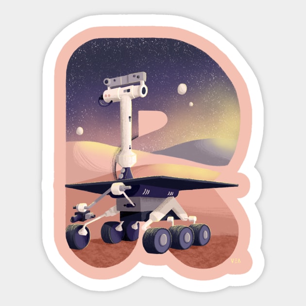 Rover NASA Sticker by vero.e.a